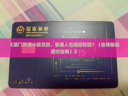 厦门双润小额贷款