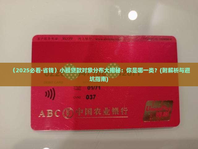 小额贷款对象分布