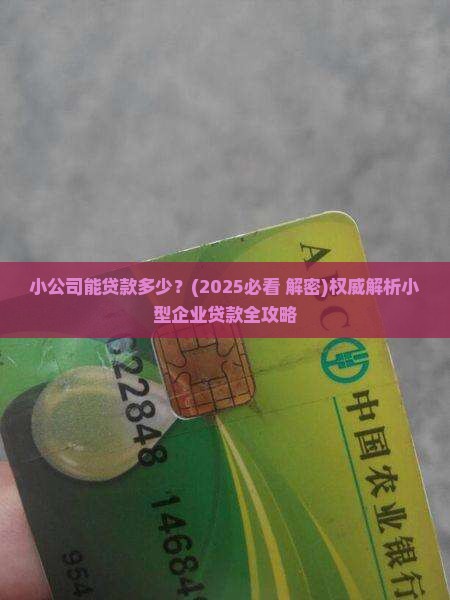 小公司能贷款多少