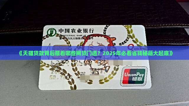天猫贷款查什么网贷的