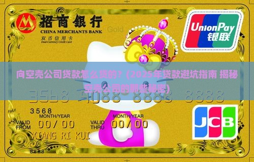 向空壳公司贷款怎么贷的