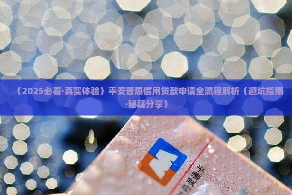 平安普惠公司信用类贷款