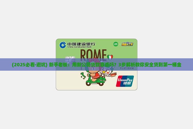 怎么用新公司贷款