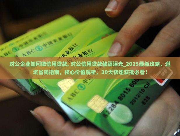 对公企业如何做信用贷款