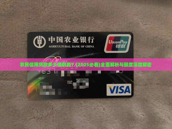农民信用贷款多少钱