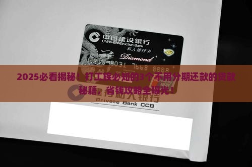 哪个贷款不用分期还款的