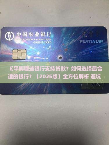 平舆哪个银行能贷款