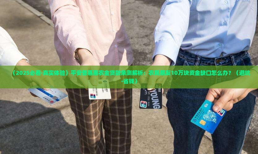 平安普惠惠农金贷款