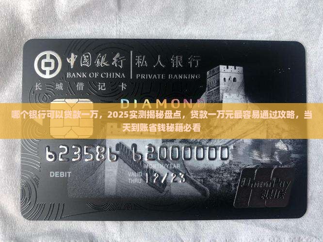 哪个银行可以贷款一万