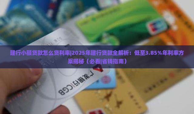 建行小额贷款怎么贷利率