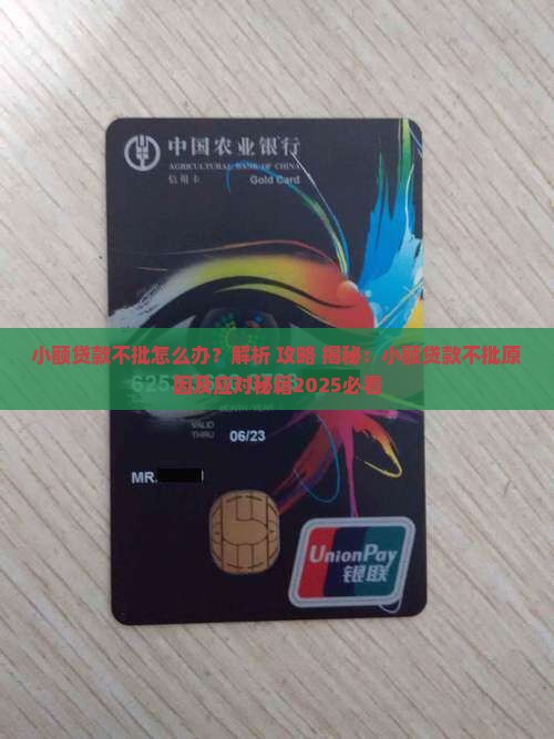 小额贷款不批怎么办