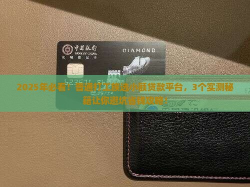 小额贷款平台哪个好用点