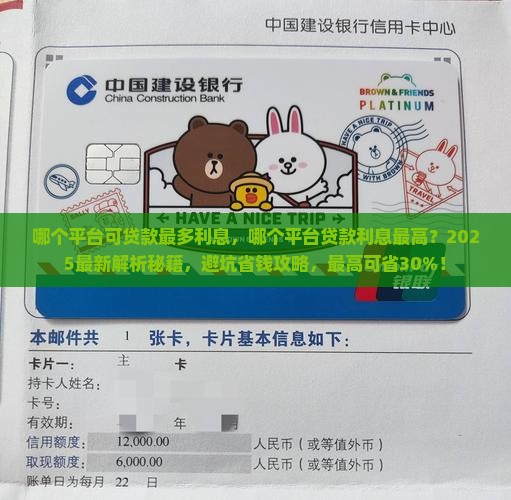 哪个平台可贷款最多利息