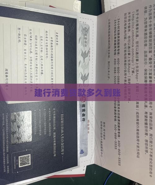 建行消费贷款多久到账
