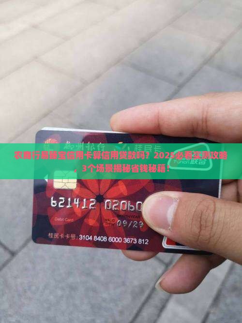 农商行易臻宝信用卡算信用贷款吗