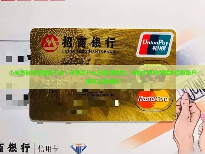 小米贷款随星借进不去了