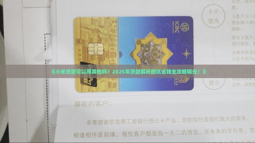 小米贷款可以用其他