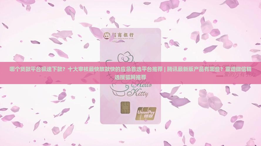 哪个贷款平台极速下款