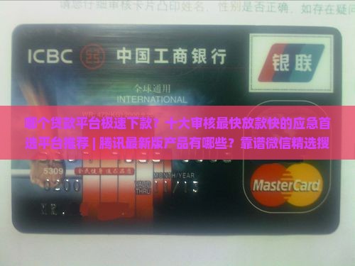 哪个贷款平台极速下款