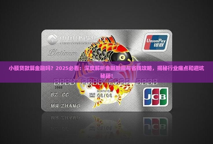 小额贷款算金融吗