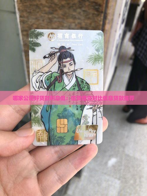 哪家公司好贷款利息低：信贷借贷对比低息贷款推荐