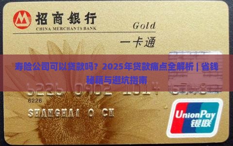 寿险公司可以贷款吗
