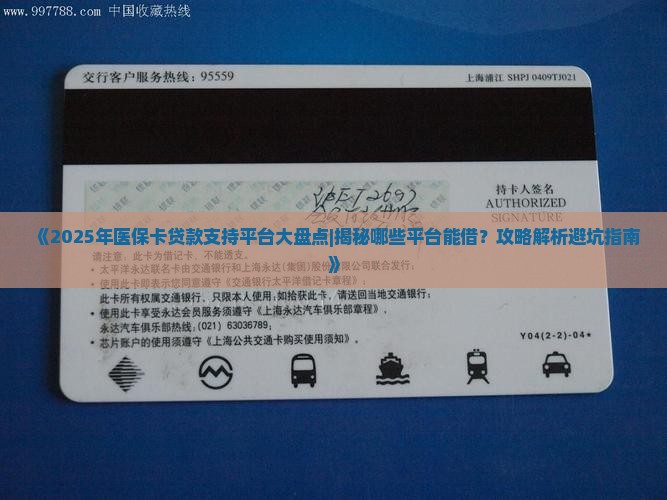 哪个平台支持医保卡贷款