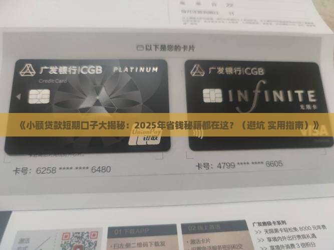 小额贷款短期口子