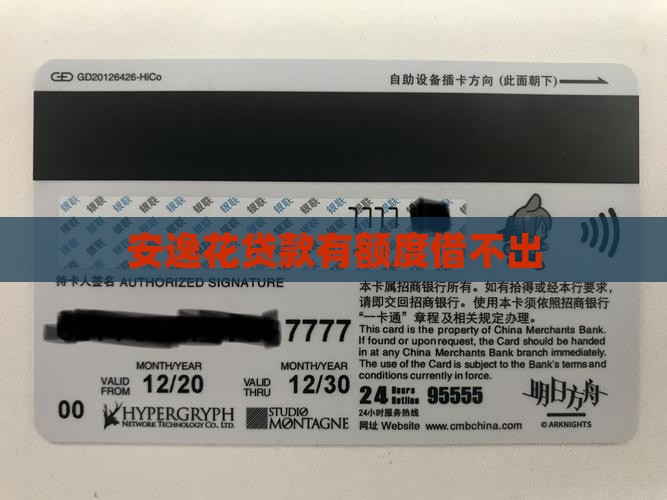 安逸花贷款有额度借不出