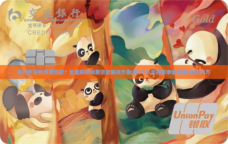 农行有没有消费贷款