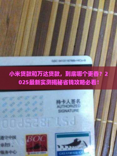 小米贷款与万达贷款比较