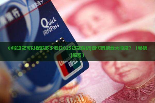 小额贷款可以提取多少钱