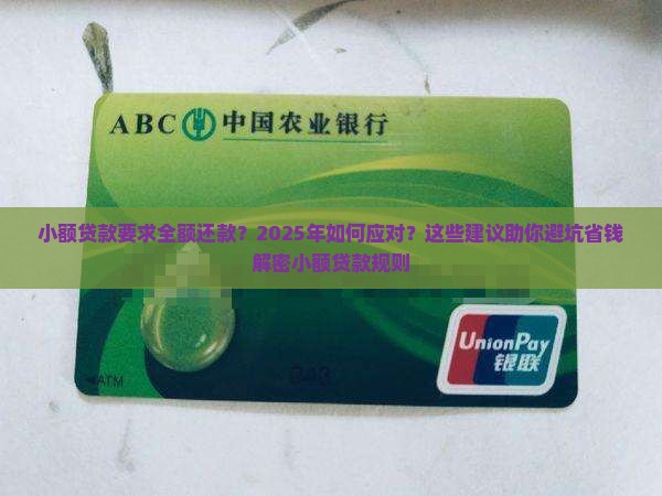 小额贷款要求全额还款