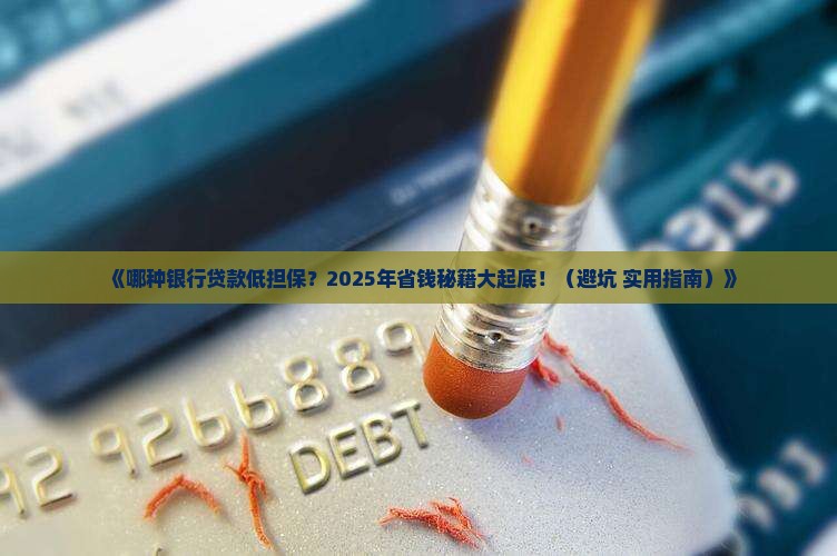 哪个银行贷款低担保