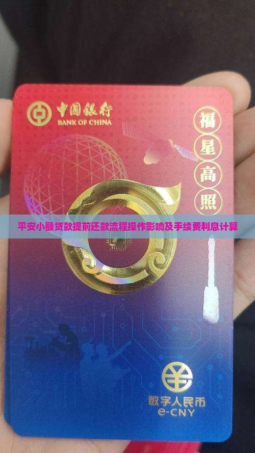 平安小额贷款提前还款