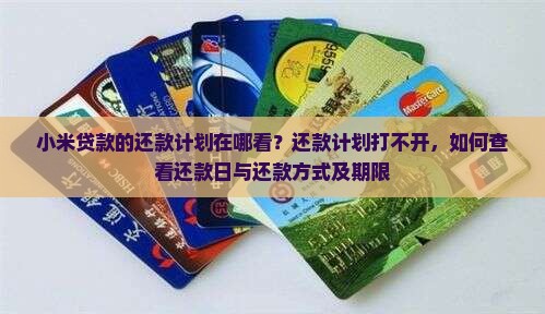 小米贷款的还款计划在哪
