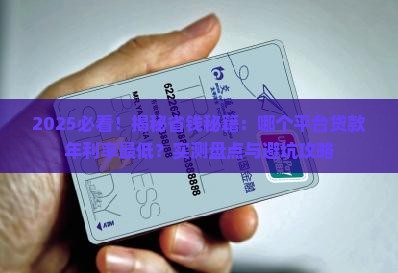 哪个平台贷款年利率最低