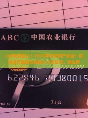 小米贷款接入