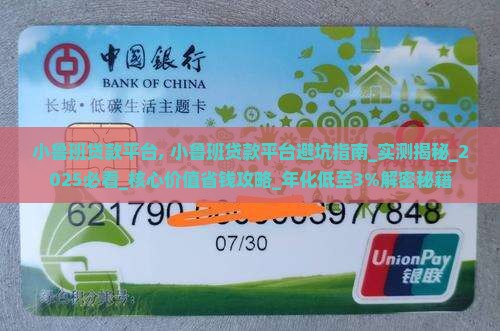 小鲁班贷款平台