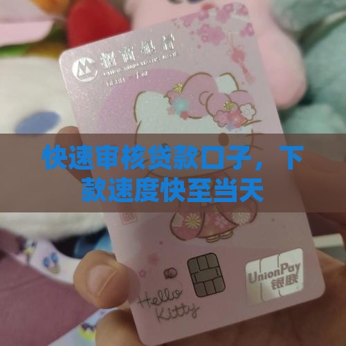 快速审核贷款口子，下款速度快至当天