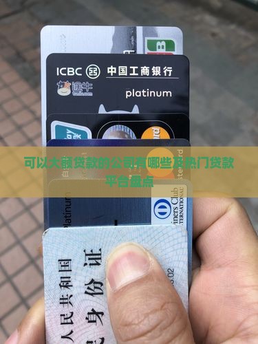 可以大额贷款的公司有哪些及热门贷款平台盘点