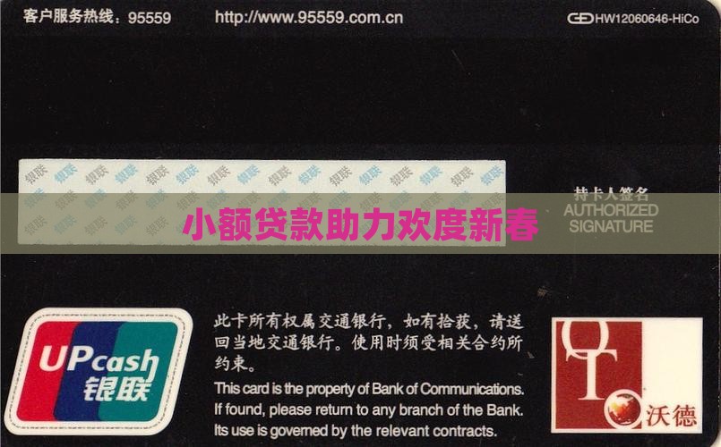小额贷款助力欢度新春