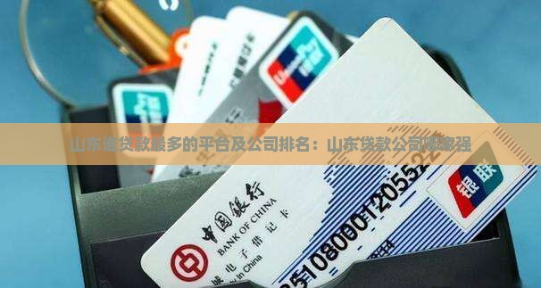 山东谁贷款最多的平台及公司排名：山东贷款公司哪家强