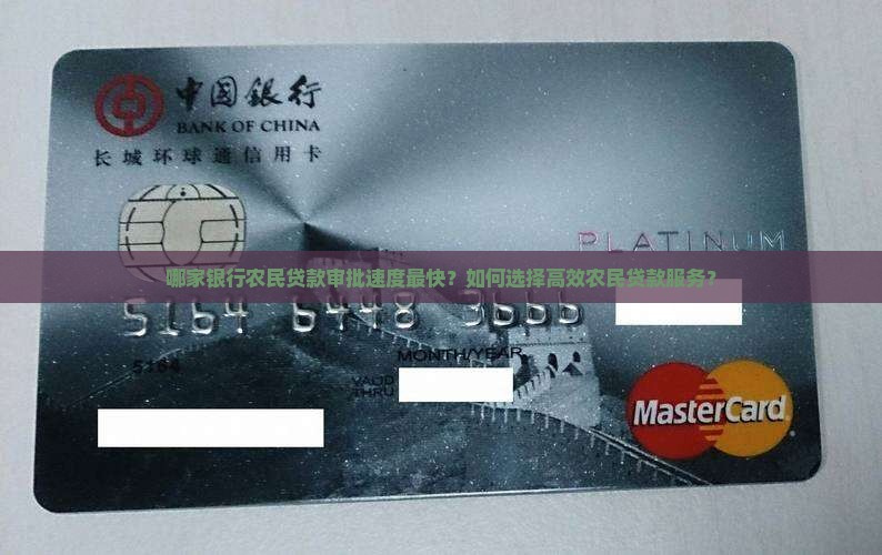 哪家银行农民贷款审批速度最快？如何选择高效农民贷款服务？