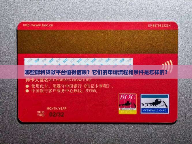 哪些微利贷款平台值得信赖？它们的申请流程和条件是怎样的？