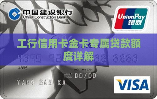 工行信用卡金卡专属贷款额度详解