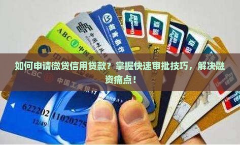 如何申请微贷信用贷款？掌握快速审批技巧，解决融资痛点！