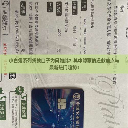 小白兔系列贷款口子为何如此？其中隐藏的还款痛点与最新热门趋势！