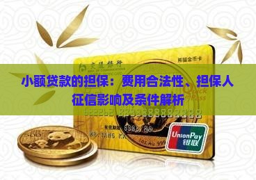 小额贷款的担保：费用合法性、担保人征信影响及条件解析