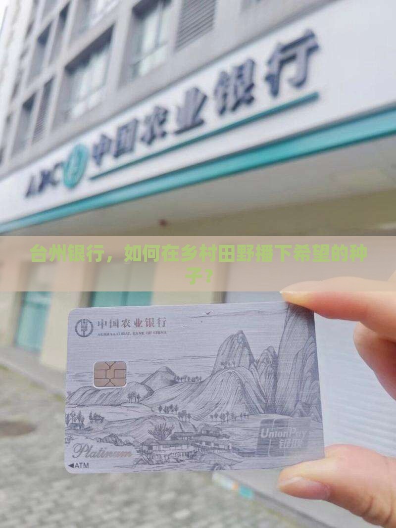 台州银行，如何在乡村田野播下希望的种子？